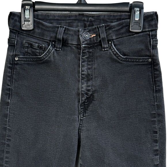 H&M &Denim SZ 25 Super Skinny Ankle Jeans High-Waist Stretch Black Wash Womens - Picture 2 of 9